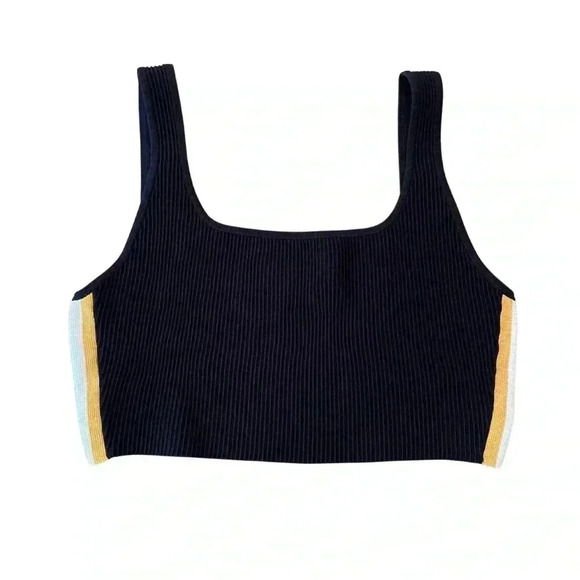 Aritzia Babaton Square Neck Ribbed Crop Tank Size Large - Picture 1 of 6
